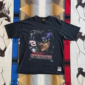 Vintage 90s Dale Earnhardt Intimidator Nascar T-Shirt Size XL Nutmeg Faded USA